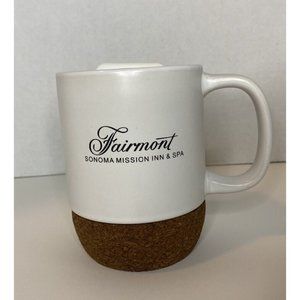 Fairmont Sonoma Mission Inn Cork Bottom Coffee Tea Mug with Lid 15oz